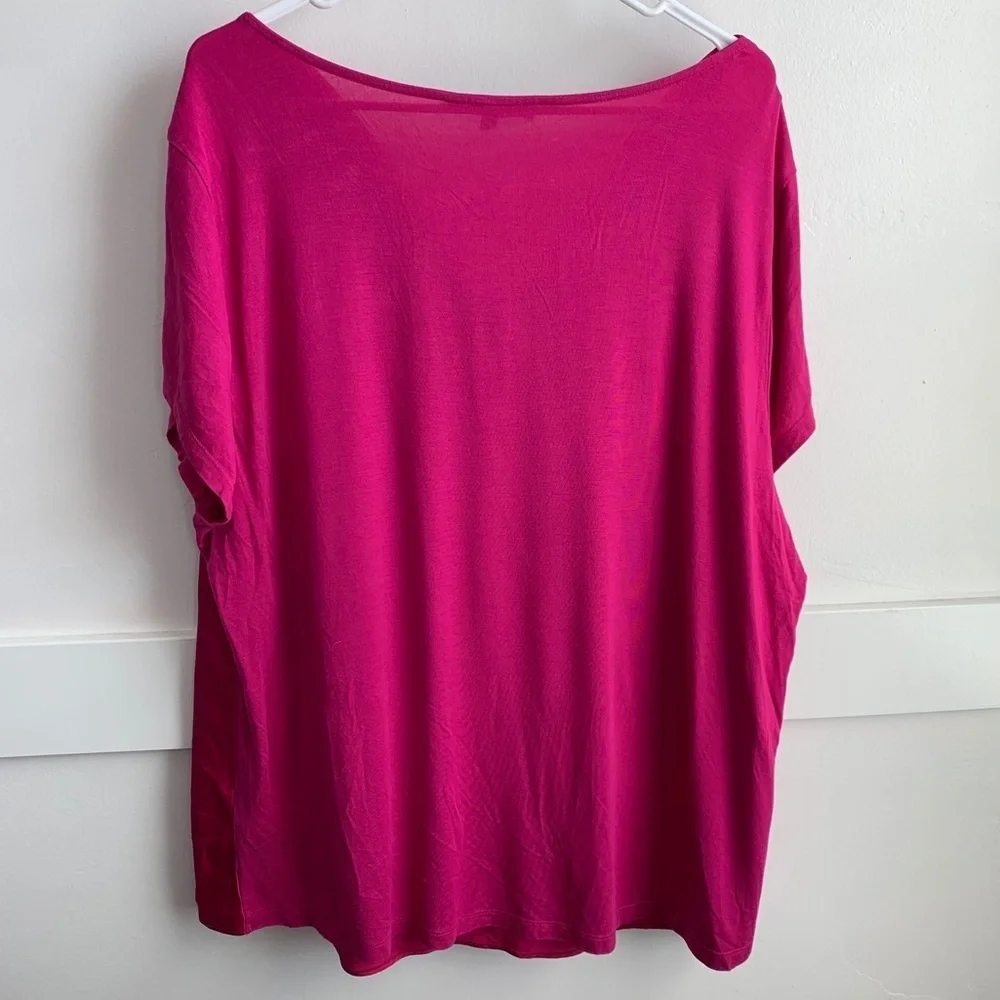 Alex Marie Pink Short Sleeve Blouse - Picture 2 of 5
